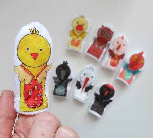 MINI pršteková maňuška - sada ornitologická