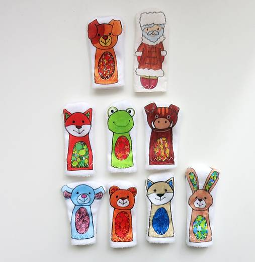 MINI pršteková maňuška - sada rozprávka Domček, domček, kto v tebe býva?