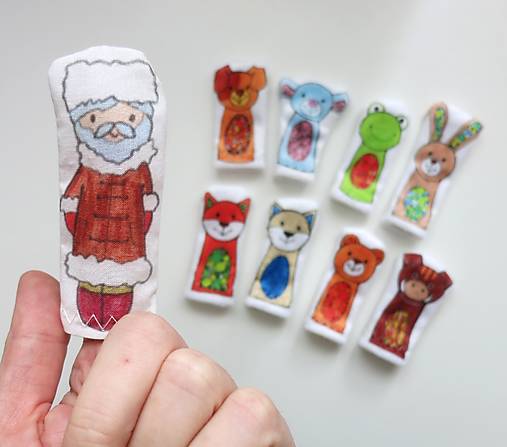 MINI pršteková maňuška - sada rozprávka Domček, domček, kto v tebe býva?