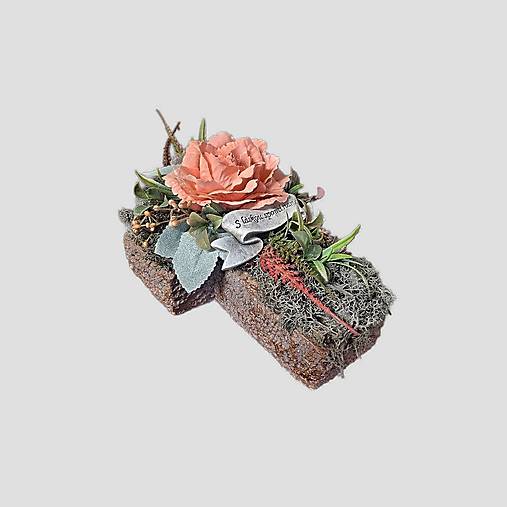 Dekorácie - Dušičky - ikebana na hrob č. 108, v tvare kríža - dekorácia - 17646503_