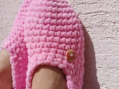 Ponožky, pančuchy, obuv - plyš-pinky (č.36-38) - 17646584_