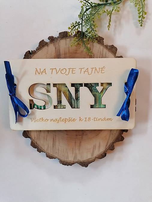 Papiernictvo - Drevena obalka k narodeninám _ Sny typ 2 - 17645392_