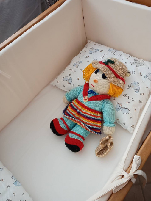 Úžitkový textil - Mantinel, ohrádka do postieľky  - 17646026_