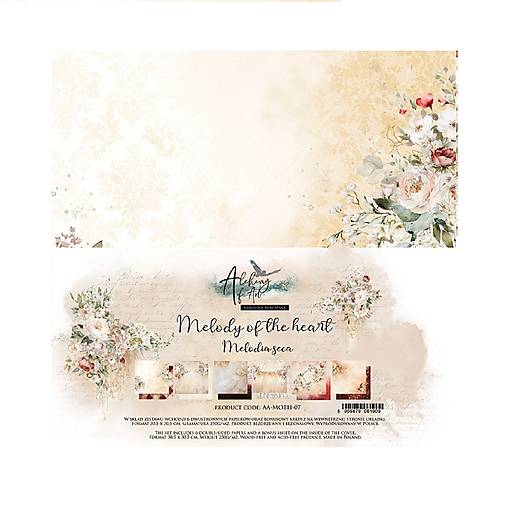 Papier - Scrapbook papier 12x12 Melody of the heart - 17647866_