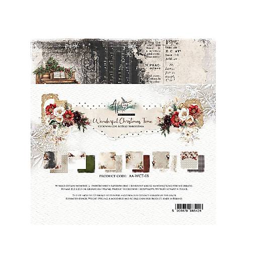 Papier - Scrapbook papier 8x8 Wonderful Christmas Time - 17648154_