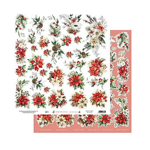 Papier - Scrapbook papier 12x12  Merry Christmas - 17649694_