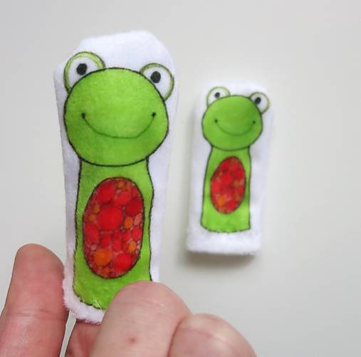 MINI pršteková maňuška - žabka