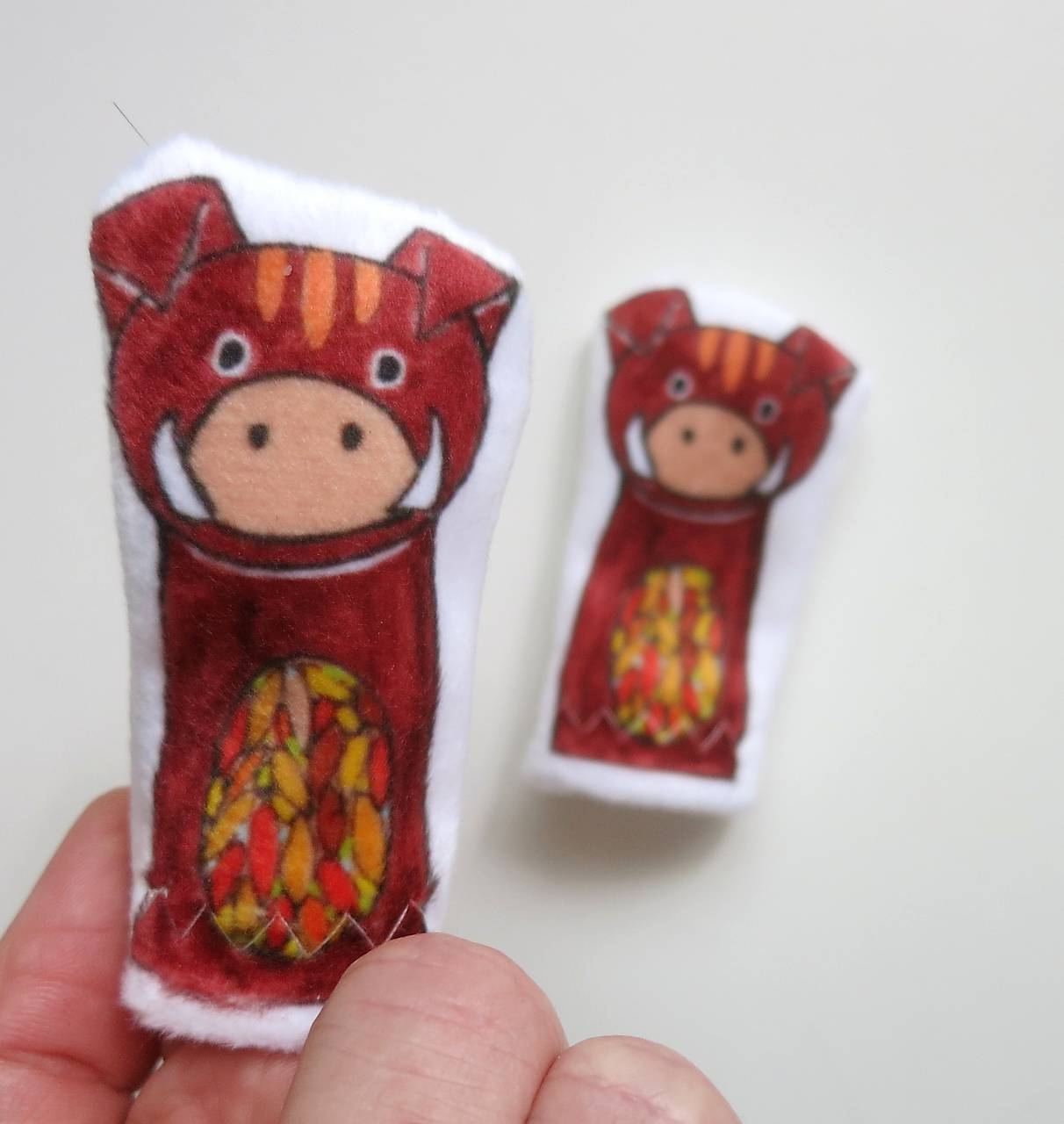 MINI pršteková maňuška - sada rozprávka Domček, domček, kto v tebe býva? (diviak)