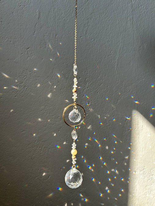 Dekorácie - Lapač slnka s minerálmi (Krištálik) - 17649440_