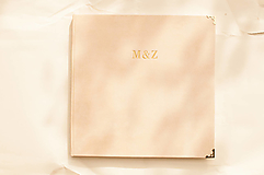 Papiernictvo - Svadobná kniha hostí / fotoalbum s možnosťou razby textu - 17647874_