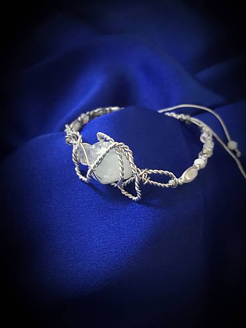 Náramky - náramok s akvamarínom - 17648815_