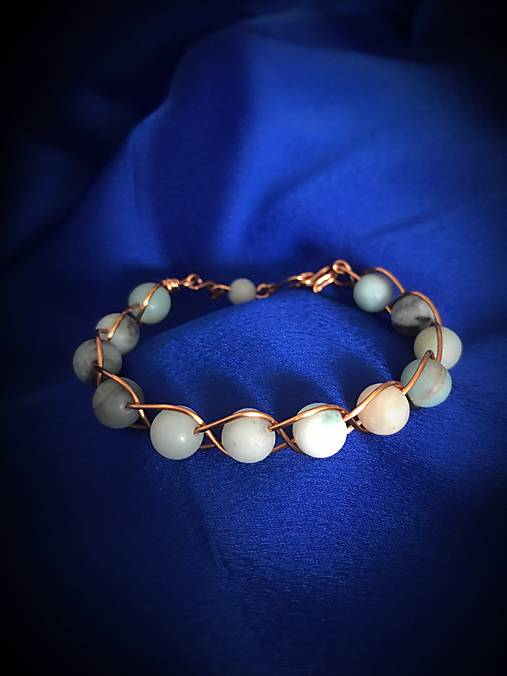 Náramky - náramok s amazonitom - 17648844_