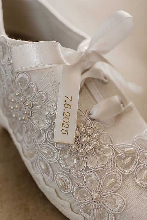 Ponožky, pančuchy, obuv - Svadobné tenisky "Zatancuj si so mnou" - 17651940_