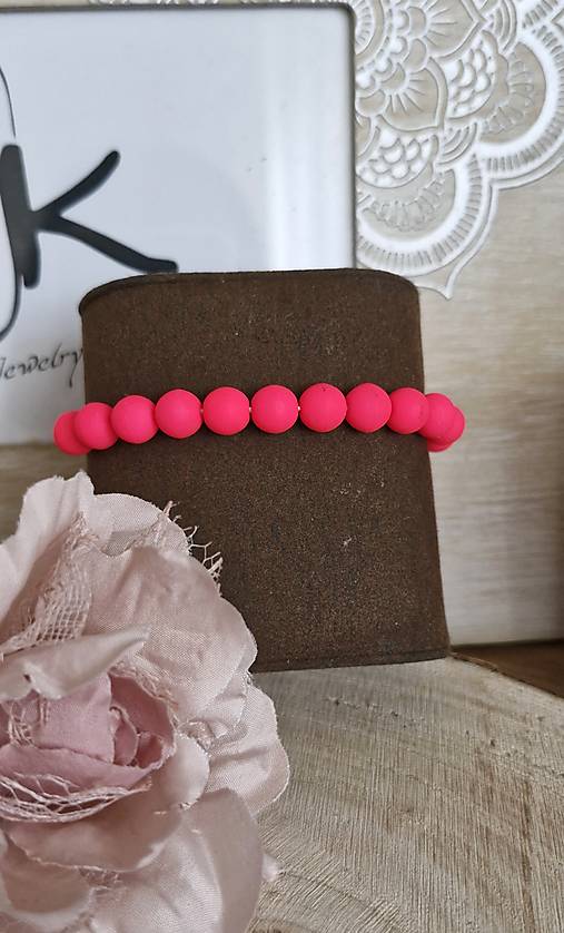 Náramok summer Matt  (Náramok Pink neon)