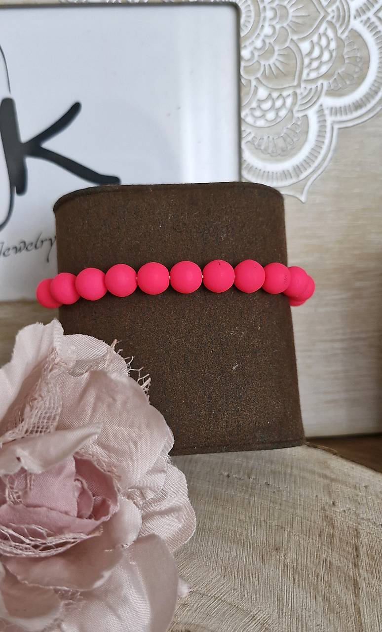 Náramok summer Matt  (Náramok Pink neon)