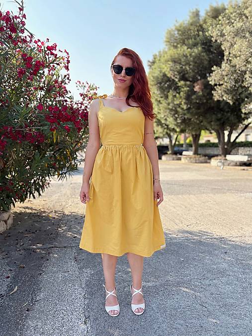 Šaty - Bavlnené šaty Heather - 17651487_