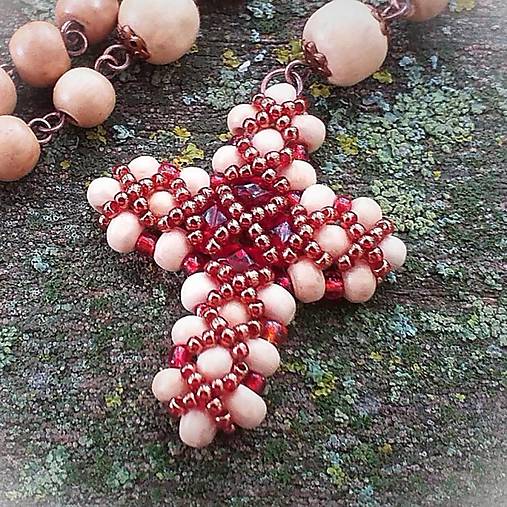 Dekorácie - drevená dekorácia - krížik - 17651330_