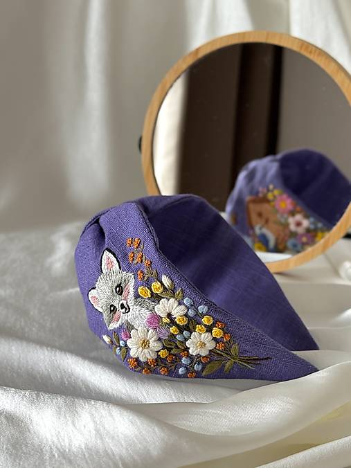 Čiapky, čelenky, klobúky - Vyšívaná čelenka „Z rozprávky“ – originál na želanie  - 17650069_