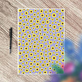 Grafika - Relaxačná obrysovka Floral (slnečnice) - 17650410_
