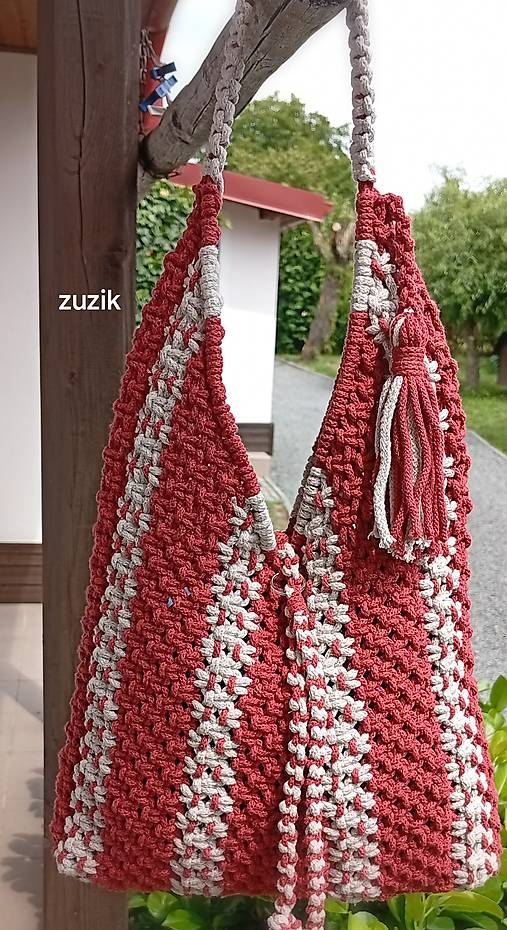 Taštičky - Macrame taška skladom - 17653029_