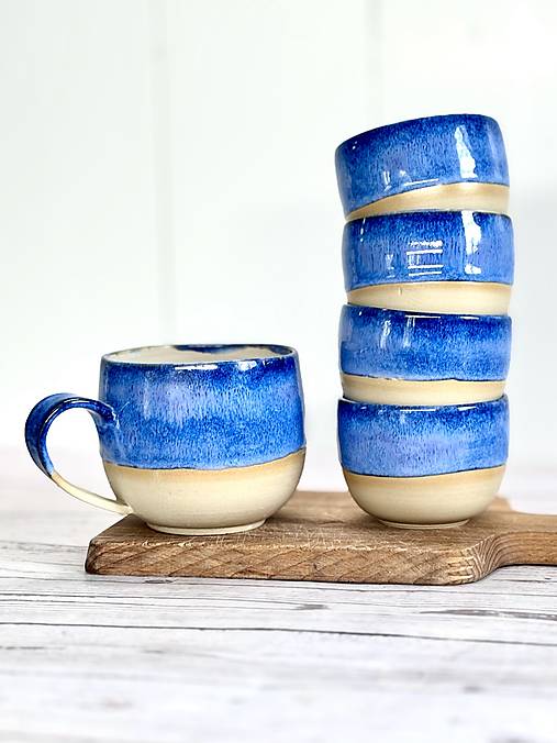 Harmony in blue - pohárik cappuccino (200ml)