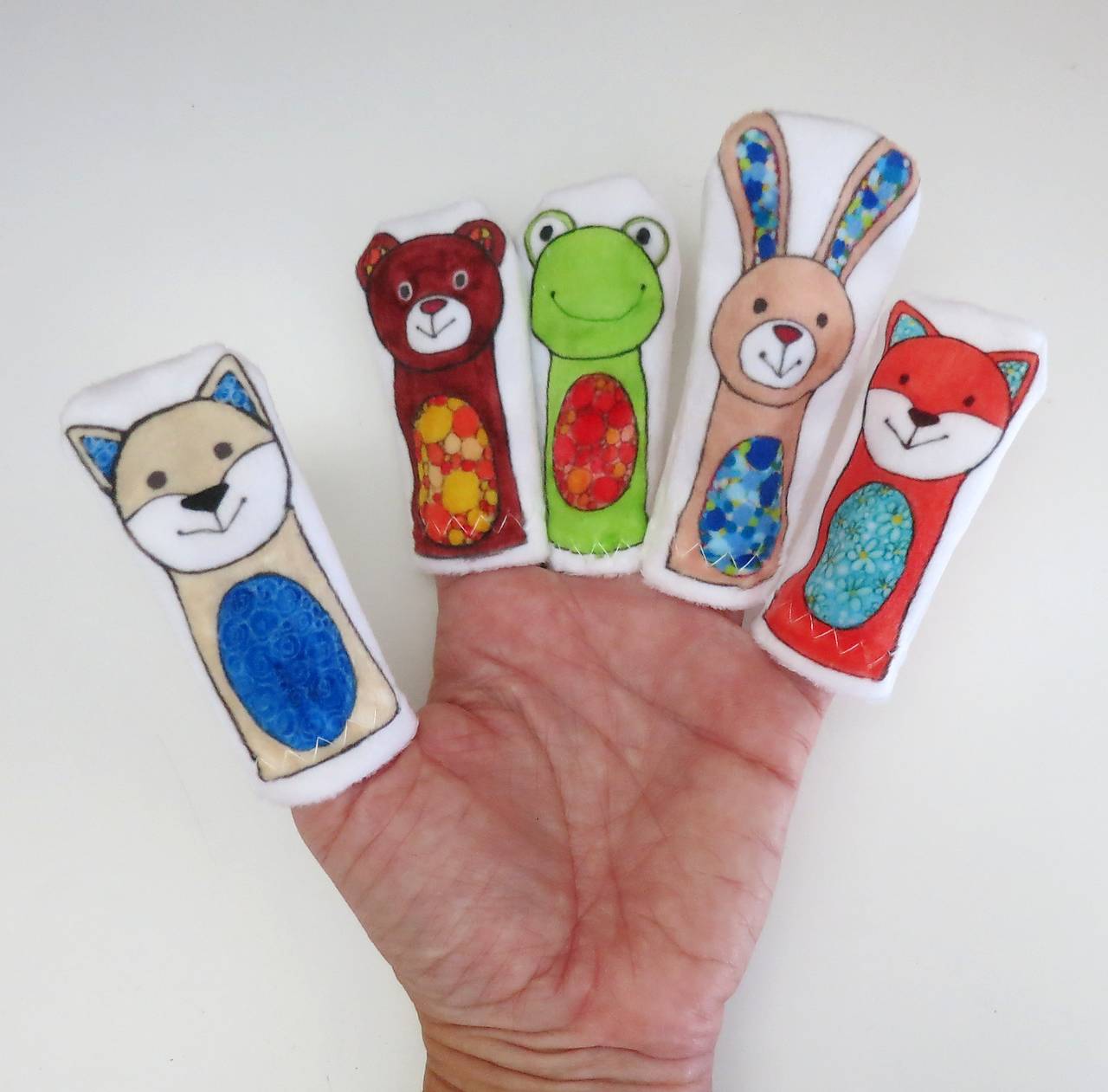 MINI pršteková maňuška - sada lesné zvieratká II