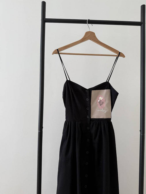 Upcyklované ľanové šaty MILUJ