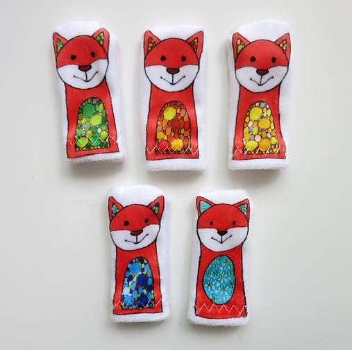 MINI pršteková maňuška - sada lesné zvieratká II (líška)