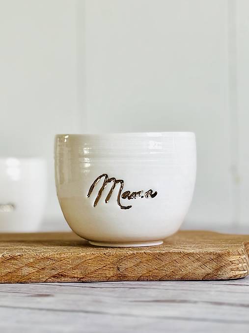 Zlato v slove - pohárik cappuccino porcelán mama (200ml, bez uška)
