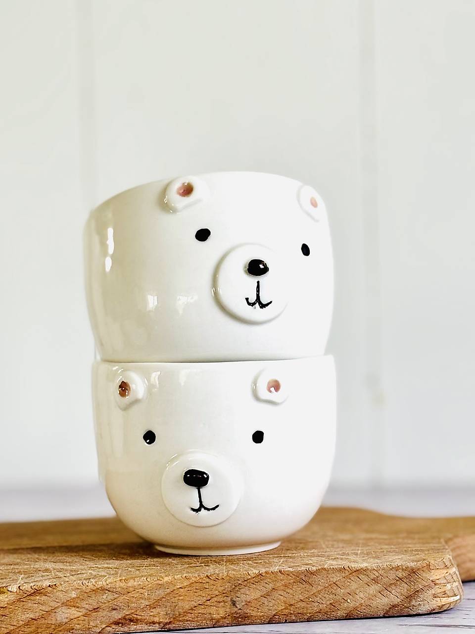 Medvedík - pohárik cappuccino porcelán (200ml, bez uška)