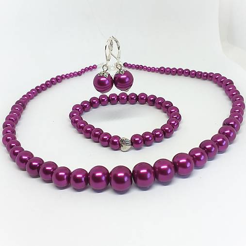 Sady šperkov - Sada z voskovaných perličiek - 17656566_