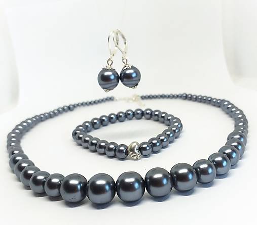 Sady šperkov - Sada z voskovaných perličiek - 17656607_