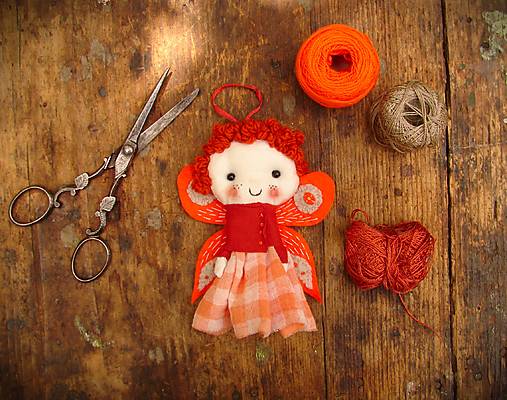 Dekorácie - Letúšik: Mandarinkový kvet - 17659879_