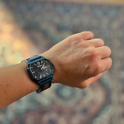 Náramky - Unisex Drevené hodinky Metropolitan Hamburg - 17659679_