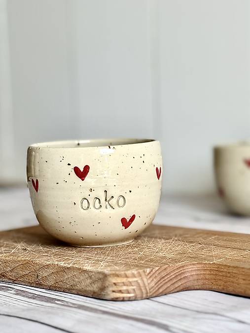 Dotty Love - pohárik cappuccino ocko (200ml, bez uška)