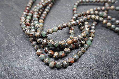 Minerály - Jaspis Aqua Terra so zinkom 8 (50 ks) - 17660410_