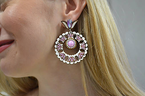 Náušnice tulipániky kruhy