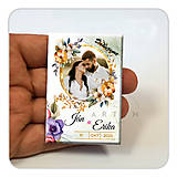 Darčeky pre svadobčanov - Ďakujeme - Golden Ring 001 - svadobná magnetka s fotkou (11 - 20 kusov) - 17659466_