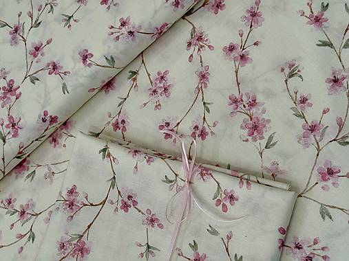 ❤️PREKRASNA SAKURA /100% BAVLNA STOF FRANCÚZSKO ❤️