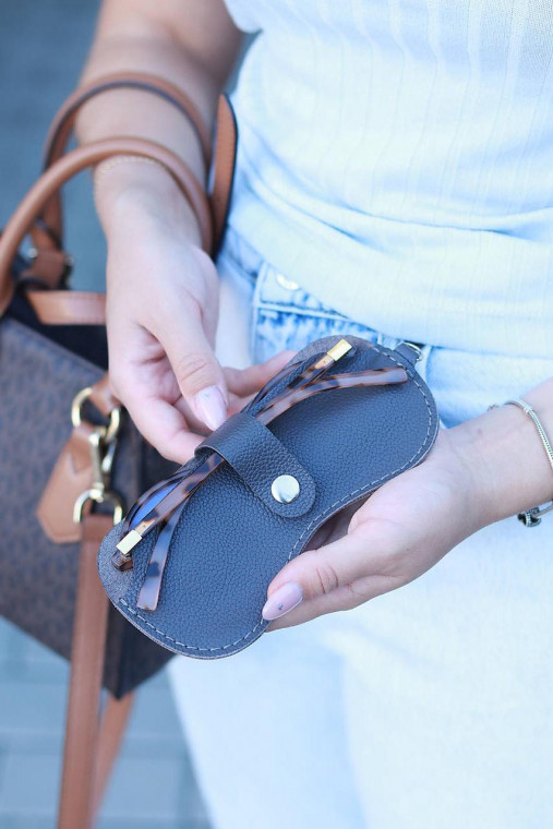 Taštičky - Puzdro na okuliare  Šedá  - 17663495_