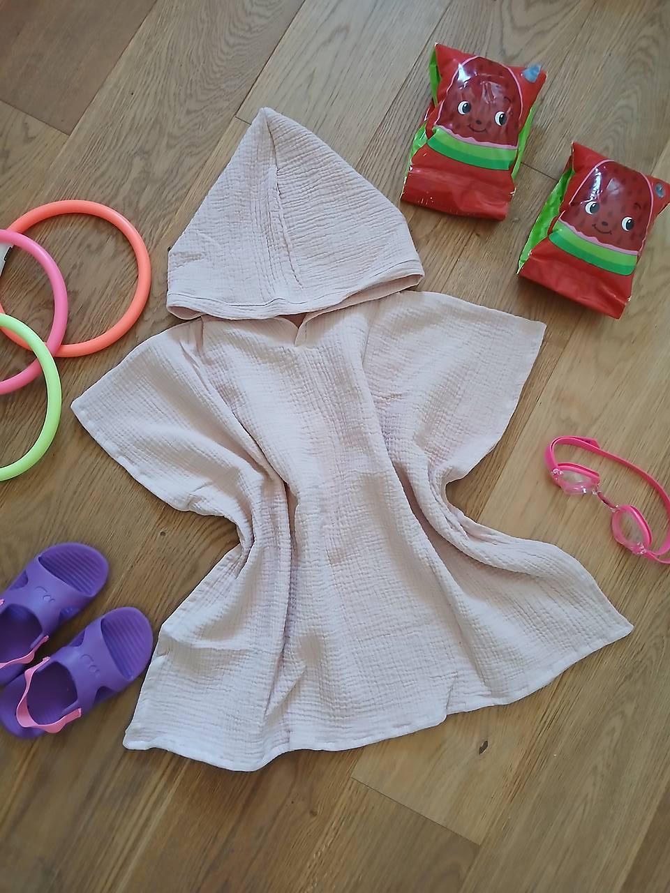 Detské pončo z mušelínu