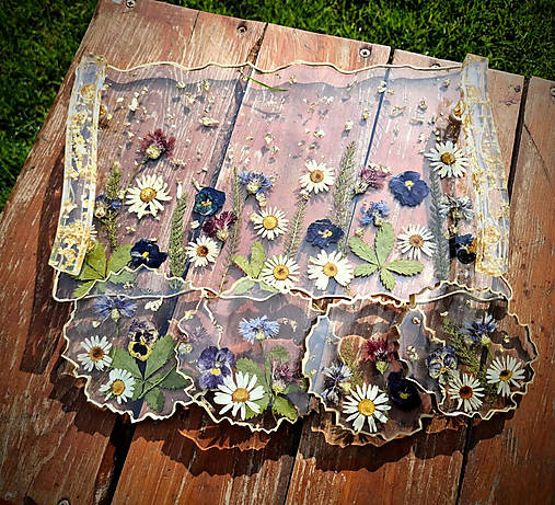 Servírovací podnos Clear flowers