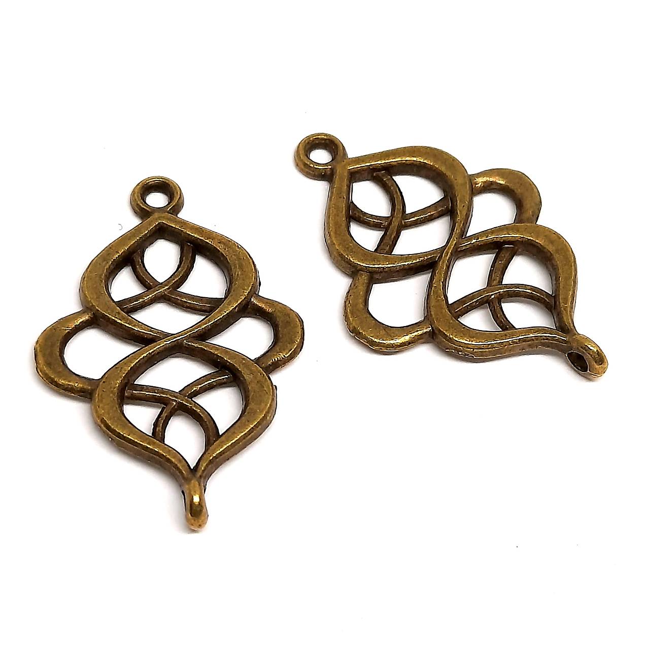 Prívesok 28x18mm-1ks (bronz)