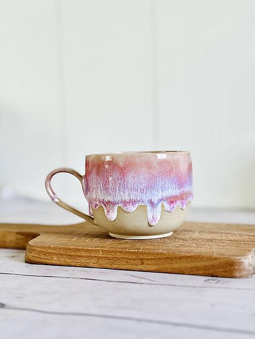 Nádoby - Tulipán - latte šálka (280ml, s uškom) - 17665098_