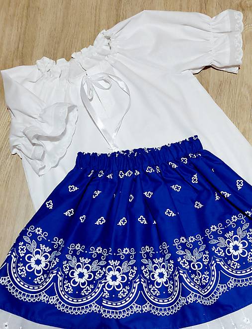 Detské oblečenie - Dievčenská folklórna blúzka - 17665440_