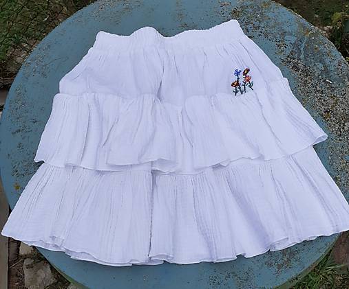 Detské oblečenie - Detská Mušelínová suknička Andzela volánová - 17664503_