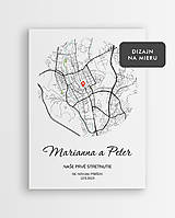 Obrazy - Naše prvé stretnutie - personalizovaný obraz, darček k valentínu  - 17664914_