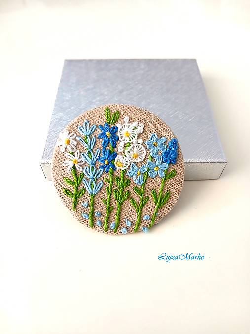 Brošne - Brošnička lúčne kvety - 17665156_