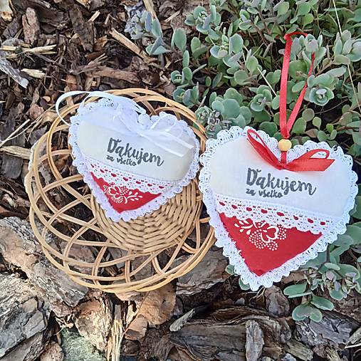 Dekorácie - Srdiečko pre teba-Ďakujem za všetko... - 17664028_