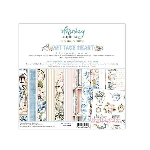 Papier - Mintay Scrapbook papier 8x8 Cottage Heart - 17666326_